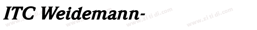 ITC Weidemann字体转换 ITC Weidemann字体转换